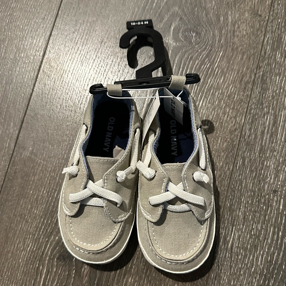 Old Navy Toddler Gray Boat Shoes